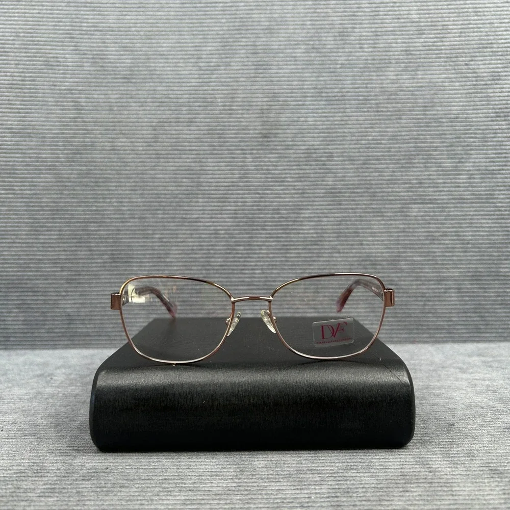 Diane von Furstenberg DVF8050 Rose Gold Tortoise Y2kEyeglasses Frames 53-17-135